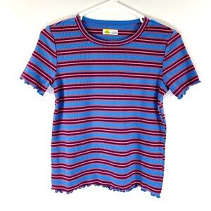 Epic Threads Striped Kids T-Shirt - Blue and Red